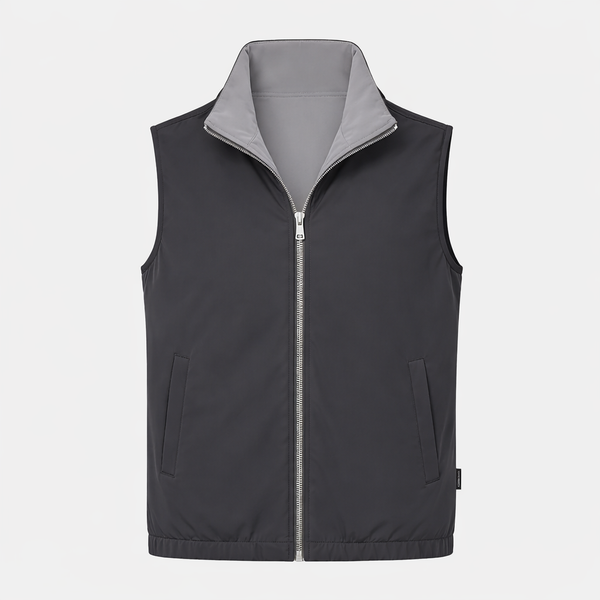 Gilet de voyage réversible gris clair / gris foncé Miio