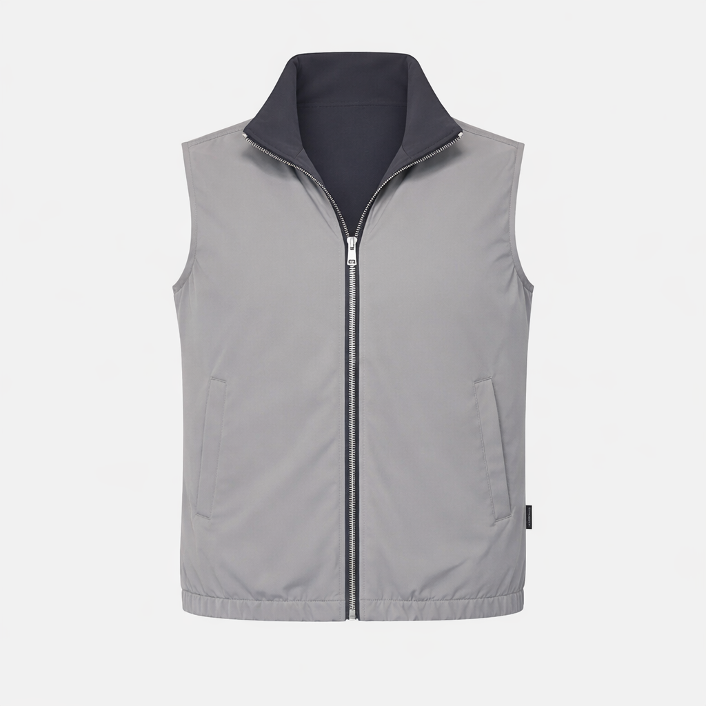 Gilet de voyage réversible gris clair / gris foncé Miio